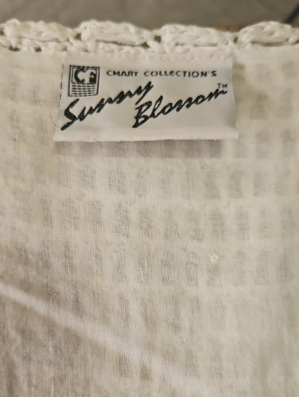 Sunny Blossom White Crochet Dress Small - Picture 9 of 12